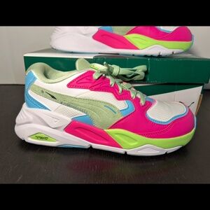 Puma TRC MIRA Brighter Days Lace-Up Shoes Sneakers White-Ravish Womens 7.5